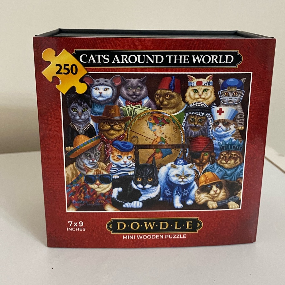 250 Piece Wooden Cat Puzzle